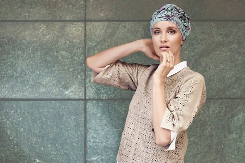 Azure Printed Turban