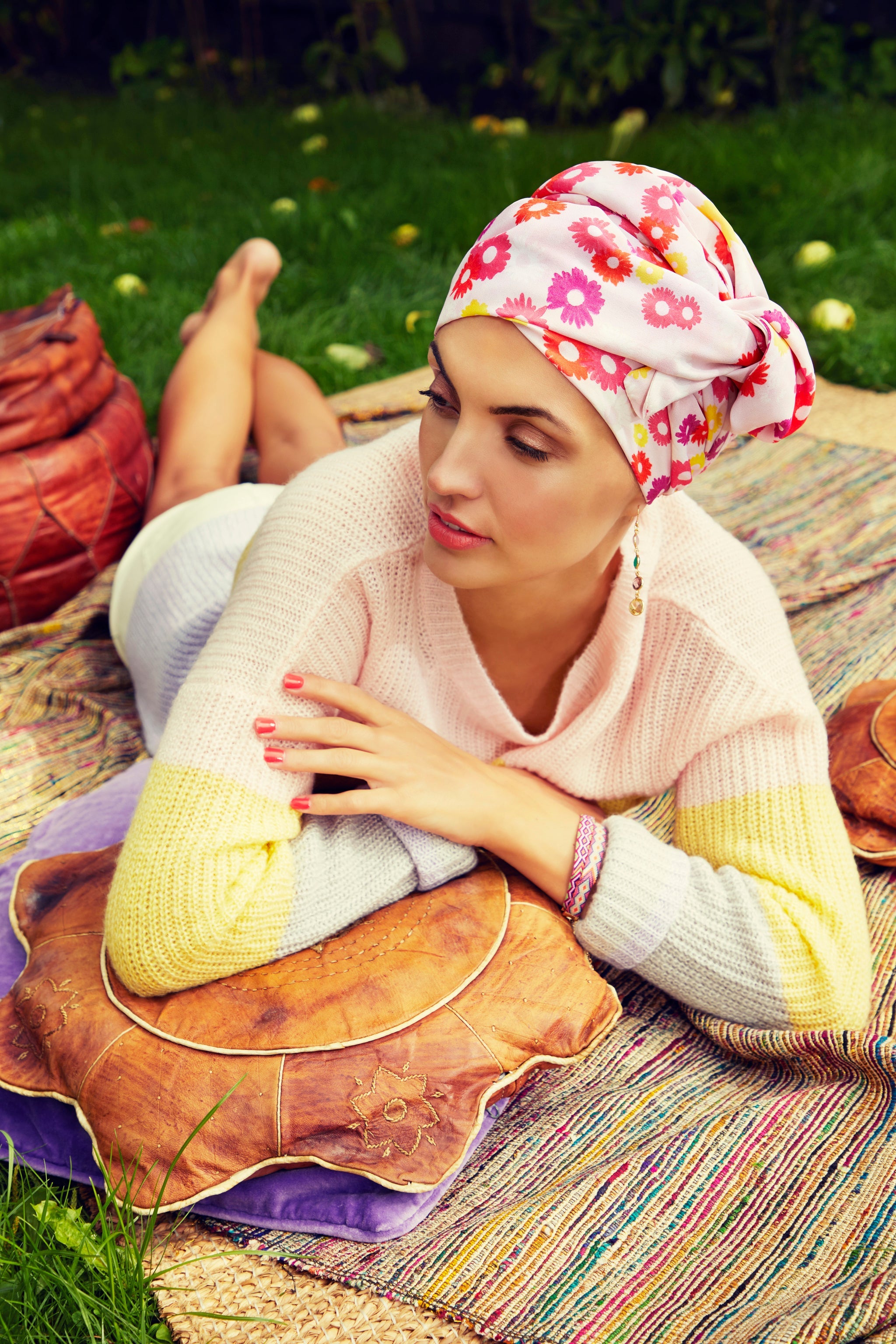 Sapphire Boho Turban Set