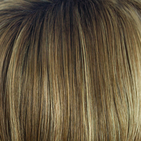 Honey Wheat  -  This wheaty wonder suits all ages and skin tones. Identical to Honey Wheat-R, without the chocolate brown root. This delightful medium blond is full of slices with tones of honey and cream