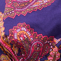 Belisa Printed Turban With Ribbons